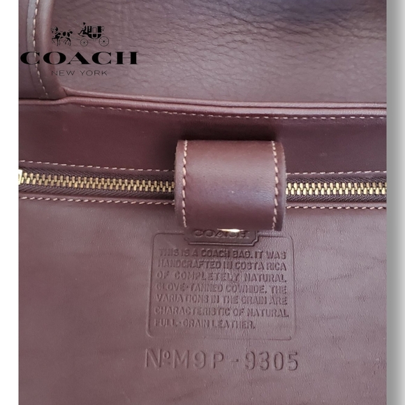 Coach 9305 Costa Rica Brown Leather 90's Y2K Bleeker Shoulder Bag - Picture 5 of 12